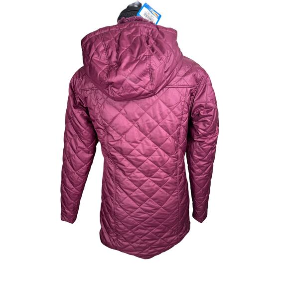 Women's Columbia Copper Crest™ Quilted Long Jacket NWT MARIONBERRY SIZE XS - Picture 6 of 11